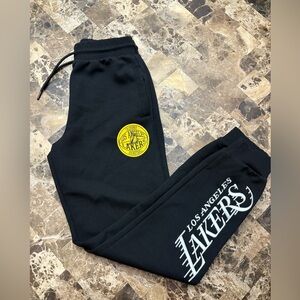 NBA Los Angeles Lakers Black unisex joggers xsmall- small